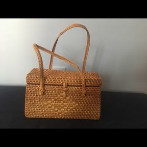 Rattan/wicker basket box purse. Similar to Rouje